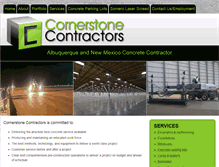 Tablet Screenshot of cornerstonenm.com